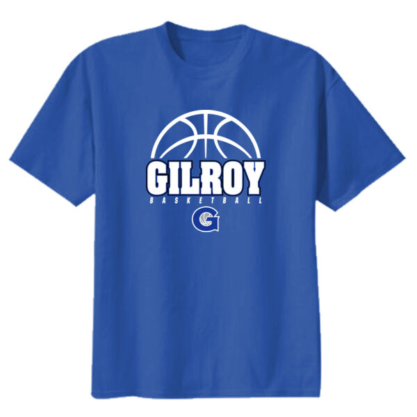 Gilroy Girls Basketball Royal Youth Heavy Cotton 100% Cotton T Shirt Thumbnail