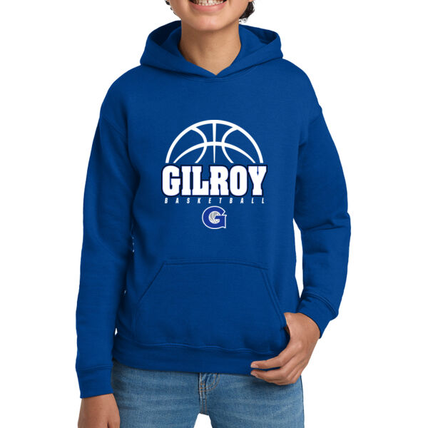 Gilroy Girls Basketball Royal Youth Heavy Blend Hooded Sweatshirt Thumbnail