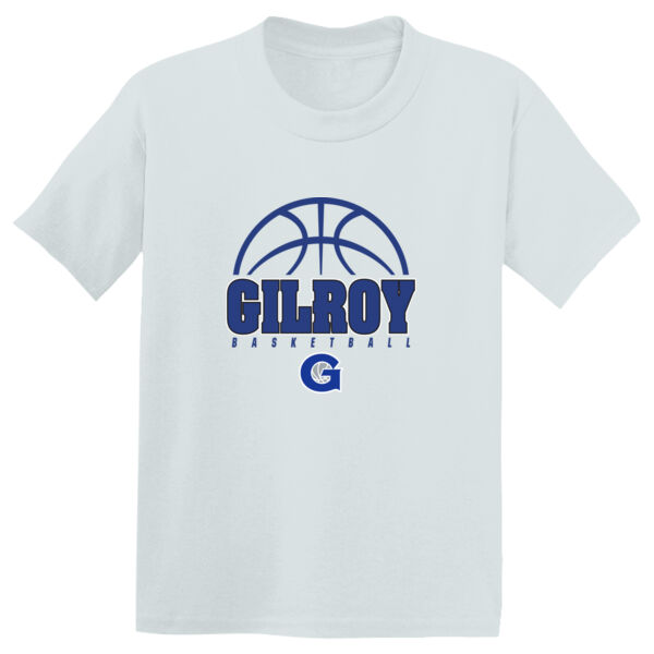 Gilroy Girls Basketball White Youth PosiCharge Competitor Tee Thumbnail