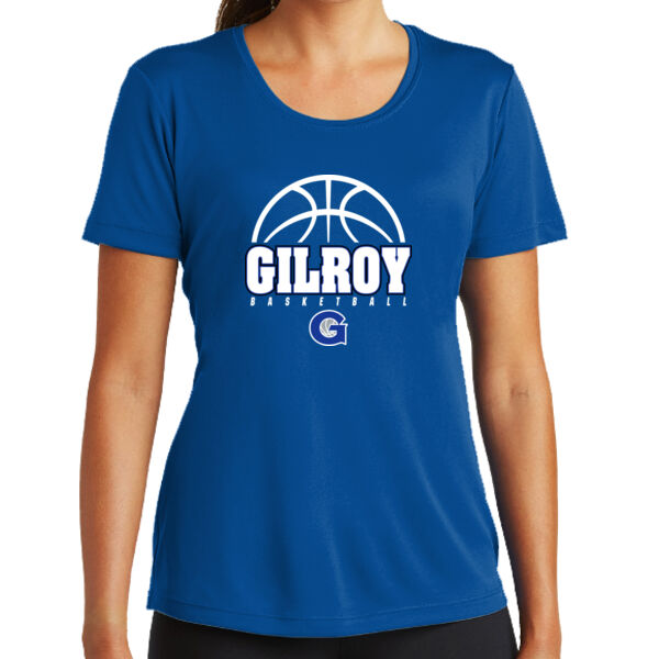 Gilroy Girls Basketball Ladies Royal PosiCharge Competitor Tee Thumbnail