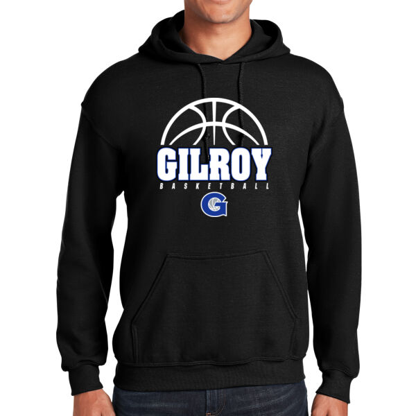 Gilroy Girls Basketball Black Heavy Blend Hooded Sweatshirt Thumbnail