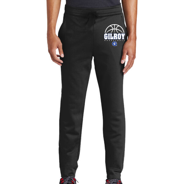 Gilroy Girls Basketball Black Sport Wick Fleece Jogger Thumbnail
