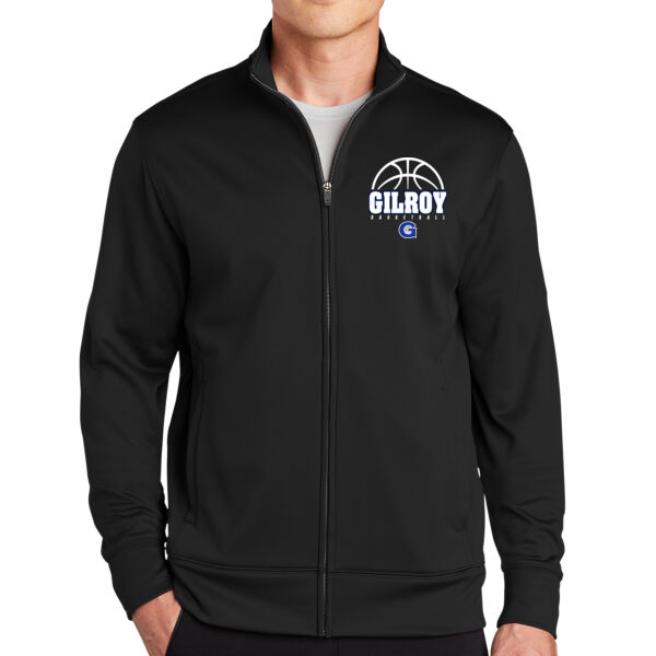 Gilroy Girls Basketball Black Sport Wick Fleece Full Zip Jacket Thumbnail