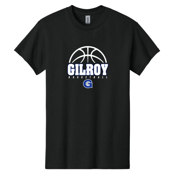 Gilroy Girls Basketball Black Heavy Cotton 100% Cotton T Shirt Thumbnail