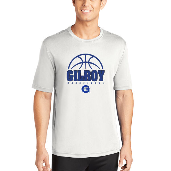 Gilroy Girls Basketball White PosiCharge Competitor Tee Thumbnail
