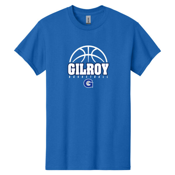 Gilroy Girls Basketball Royal Heavy Cotton 100% Cotton T Shirt Thumbnail