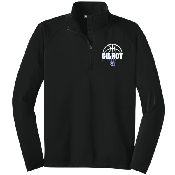 Gilroy Girls Basketball Tall Sport Wick Stretch 1/4 Zip Pullover Thumbnail
