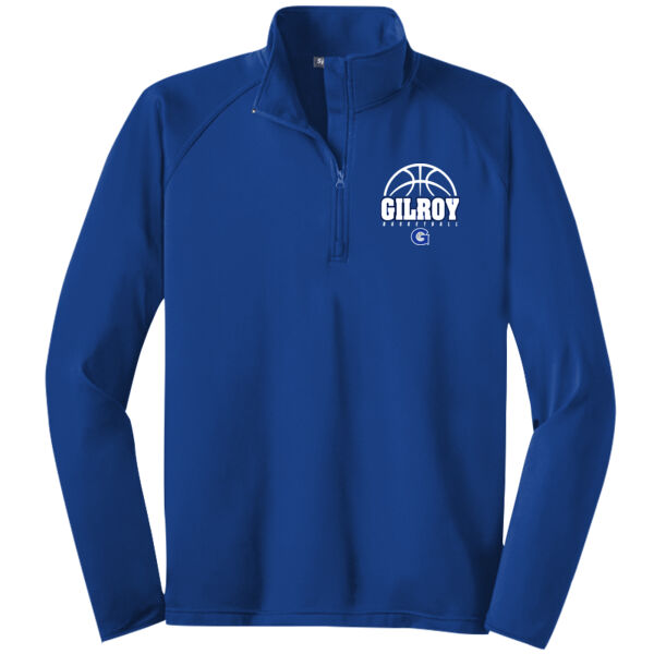 Gilroy Girls Basketball Royal Tall Sport Wick Stretch 1/4 Zip Pullover Thumbnail