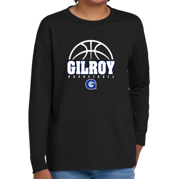 Gilroy Girls Basketball Youth Heavy Cotton 100% Cotton Long Sleeve T Shirt Thumbnail